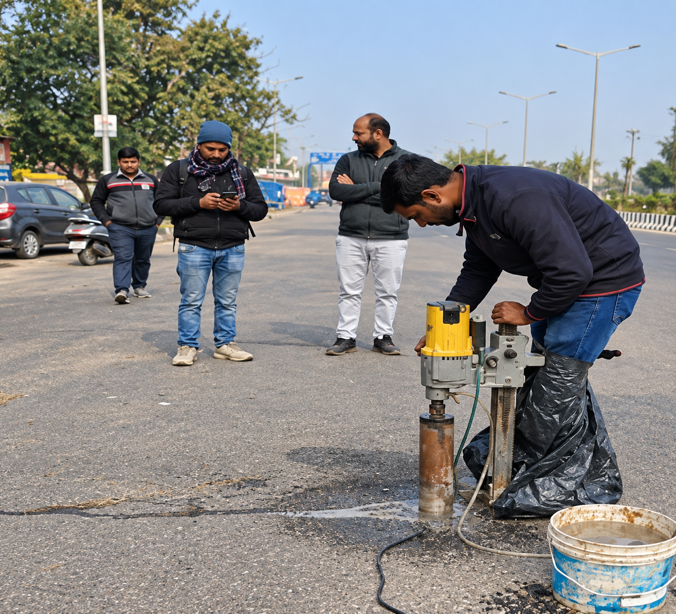 Core cutting testing service